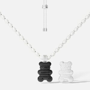 APM Monaco Teddy Bear Pearl Necklace